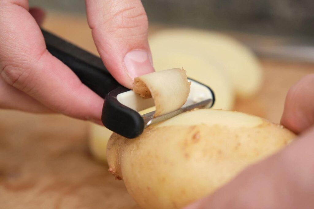 French Fries: Washing and Peeling